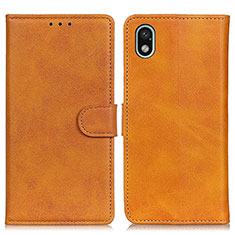 Leather Case Stands Flip Cover Holder A04D for Sony Xperia Ace III SOG08 Brown