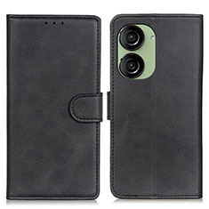 Leather Case Stands Flip Cover Holder A05D for Asus ZenFone 10 Black