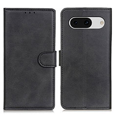 Leather Case Stands Flip Cover Holder A05D for Google Pixel 8a 5G Black