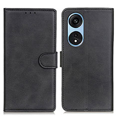 Leather Case Stands Flip Cover Holder A05D for Huawei Honor X5 Plus Black