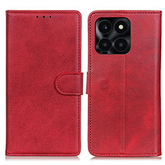 Leather Case Stands Flip Cover Holder A05D for Huawei Honor X8b Red