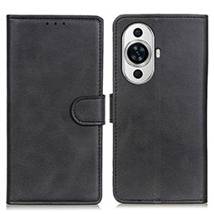 Leather Case Stands Flip Cover Holder A05D for Huawei Nova 11 Black