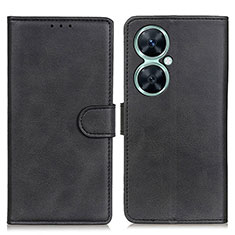 Leather Case Stands Flip Cover Holder A05D for Huawei Nova 11i Black