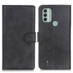 Leather Case Stands Flip Cover Holder A05D for Nokia C31 Black