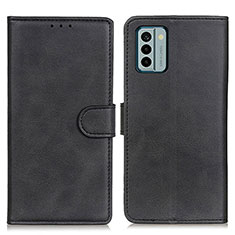 Leather Case Stands Flip Cover Holder A05D for Nokia G22 Black