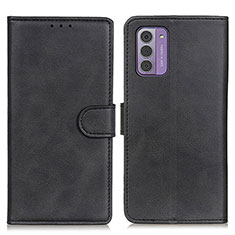 Leather Case Stands Flip Cover Holder A05D for Nokia G42 5G Black