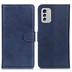 Leather Case Stands Flip Cover Holder A05D for Nokia G60 5G Blue