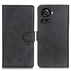 Leather Case Stands Flip Cover Holder A05D for OnePlus Ace 5G Black