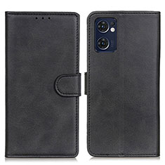 Leather Case Stands Flip Cover Holder A05D for Oppo Find X5 Lite 5G Black