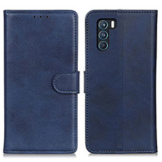 Leather Case Stands Flip Cover Holder A05D for Oppo K9 Pro 5G Blue