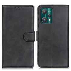 Leather Case Stands Flip Cover Holder A05D for Realme 9 Pro 5G Black