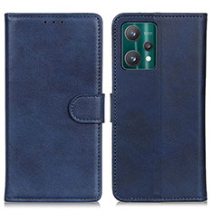 Leather Case Stands Flip Cover Holder A05D for Realme 9 Pro 5G Blue