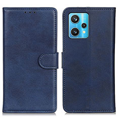 Leather Case Stands Flip Cover Holder A05D for Realme 9 Pro+ Plus 5G Blue