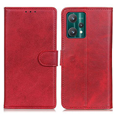 Leather Case Stands Flip Cover Holder A05D for Realme Q5 5G Red