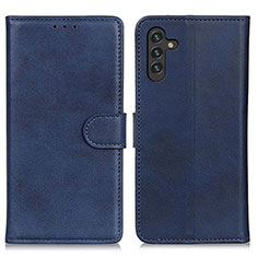 Leather Case Stands Flip Cover Holder A05D for Samsung Galaxy A13 5G Blue