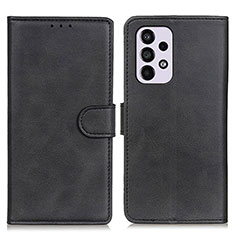 Leather Case Stands Flip Cover Holder A05D for Samsung Galaxy A33 5G Black