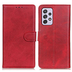 Leather Case Stands Flip Cover Holder A05D for Samsung Galaxy A73 5G Red