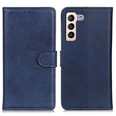 Leather Case Stands Flip Cover Holder A05D for Samsung Galaxy S24 Plus 5G Blue