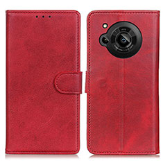 Leather Case Stands Flip Cover Holder A05D for Sharp Aquos R7s Red