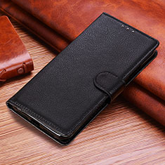 Leather Case Stands Flip Cover Holder A06D for Huawei Honor X6a Black