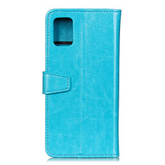 Leather Case Stands Flip Cover Holder A06D for Motorola Moto Edge S 5G Sky Blue