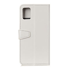 Leather Case Stands Flip Cover Holder A06D for Motorola Moto Edge S 5G White