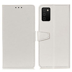 Leather Case Stands Flip Cover Holder A06D for Samsung Galaxy A02s White