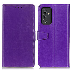 Leather Case Stands Flip Cover Holder A06D for Samsung Galaxy A05s Purple