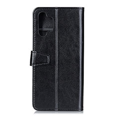 Leather Case Stands Flip Cover Holder A06D for Samsung Galaxy A32 4G Black