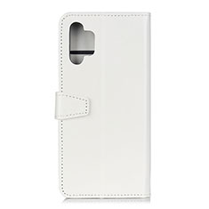 Leather Case Stands Flip Cover Holder A06D for Samsung Galaxy A32 5G White