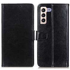 Leather Case Stands Flip Cover Holder A06D for Samsung Galaxy S23 5G Black