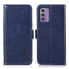 Leather Case Stands Flip Cover Holder A07D for Nokia G310 5G Blue