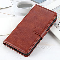 Leather Case Stands Flip Cover Holder A07D for OnePlus 9 5G Brown