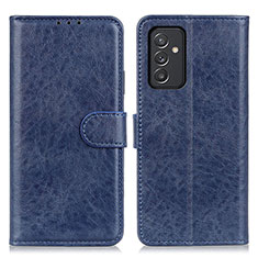 Leather Case Stands Flip Cover Holder A07D for Samsung Galaxy A05s Blue