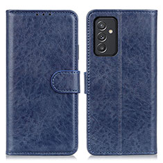 Leather Case Stands Flip Cover Holder A07D for Samsung Galaxy A15 5G Blue