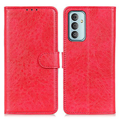 Leather Case Stands Flip Cover Holder A07D for Samsung Galaxy F23 5G Red