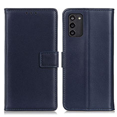 Leather Case Stands Flip Cover Holder A08D for Nokia G100 Blue