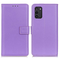 Leather Case Stands Flip Cover Holder A08D for Nokia G100 Purple