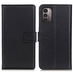 Leather Case Stands Flip Cover Holder A08D for Nokia G11 Black