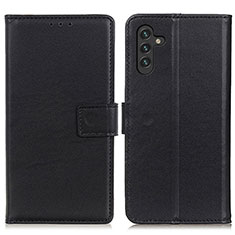 Leather Case Stands Flip Cover Holder A08D for Samsung Galaxy A13 5G Black