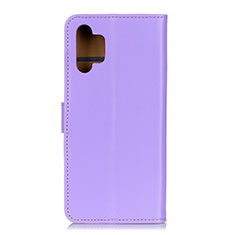 Leather Case Stands Flip Cover Holder A08D for Samsung Galaxy A32 4G Purple