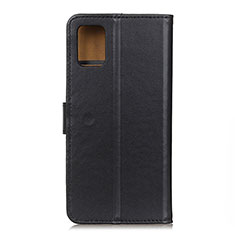 Leather Case Stands Flip Cover Holder A08D for Samsung Galaxy A52 4G Black