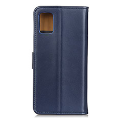 Leather Case Stands Flip Cover Holder A08D for Samsung Galaxy A52 4G Blue