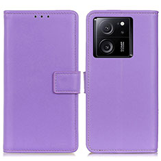 Leather Case Stands Flip Cover Holder A08D for Xiaomi Redmi K60 Ultra 5G Purple