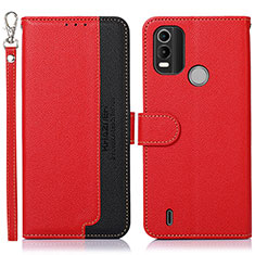 Leather Case Stands Flip Cover Holder A09D for Nokia G11 Plus Red