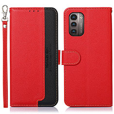 Leather Case Stands Flip Cover Holder A09D for Nokia G11 Red