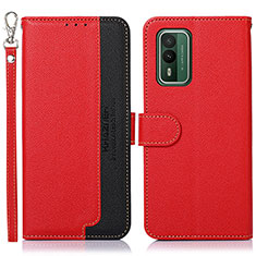 Leather Case Stands Flip Cover Holder A09D for Nokia XR21 Red