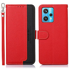 Leather Case Stands Flip Cover Holder A09D for Realme 9 Pro+ Plus 5G Red