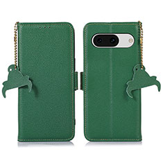 Leather Case Stands Flip Cover Holder A10D for Google Pixel 8a 5G Green