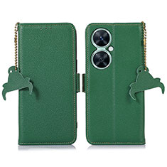 Leather Case Stands Flip Cover Holder A10D for Huawei Nova 11i Green